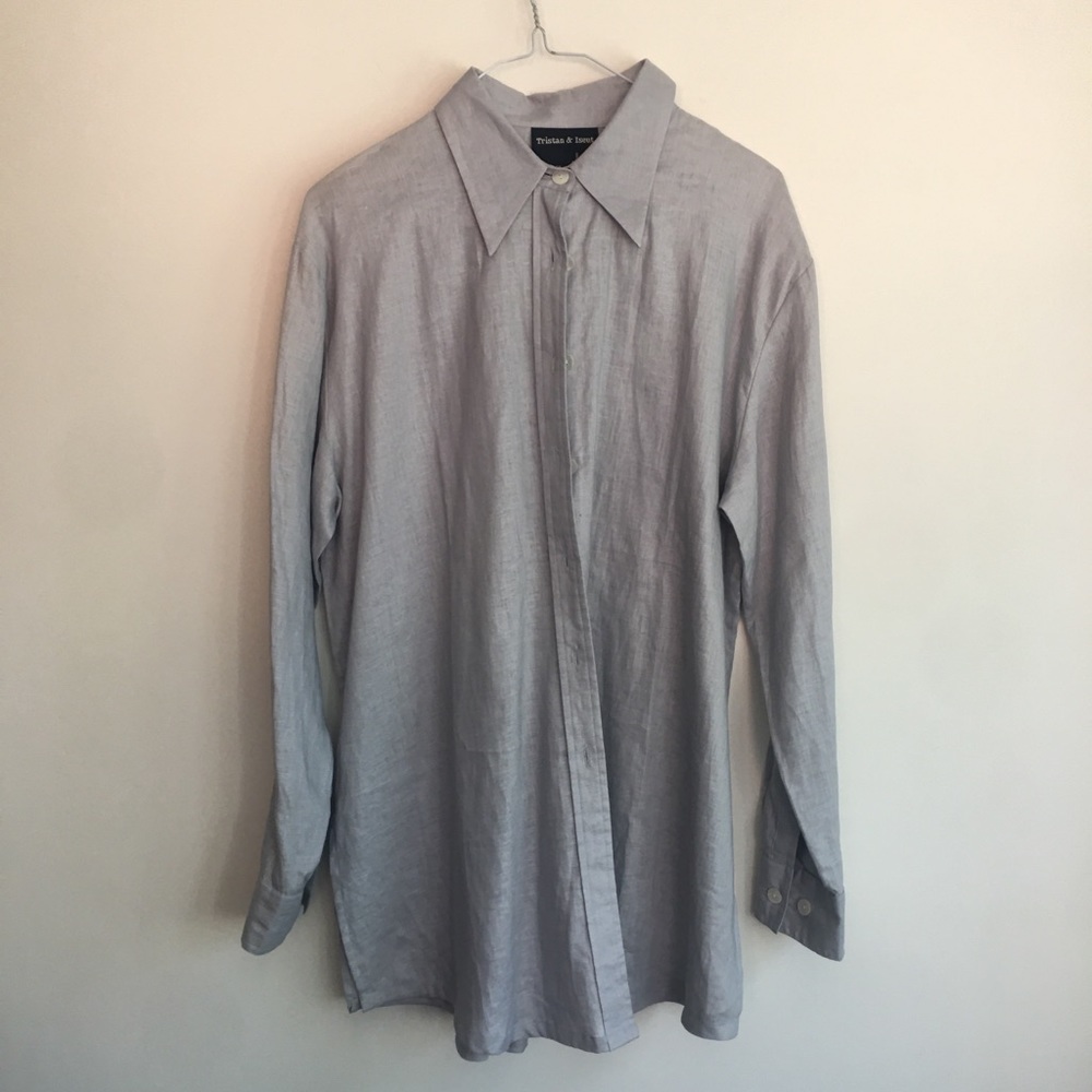 Vintage Tristan & Iseut Grey Blouse
